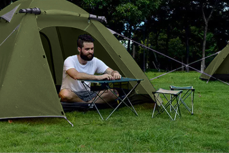 Палатка Naturehike P-Series 2-местная, алюминиевый каркас, салатовая