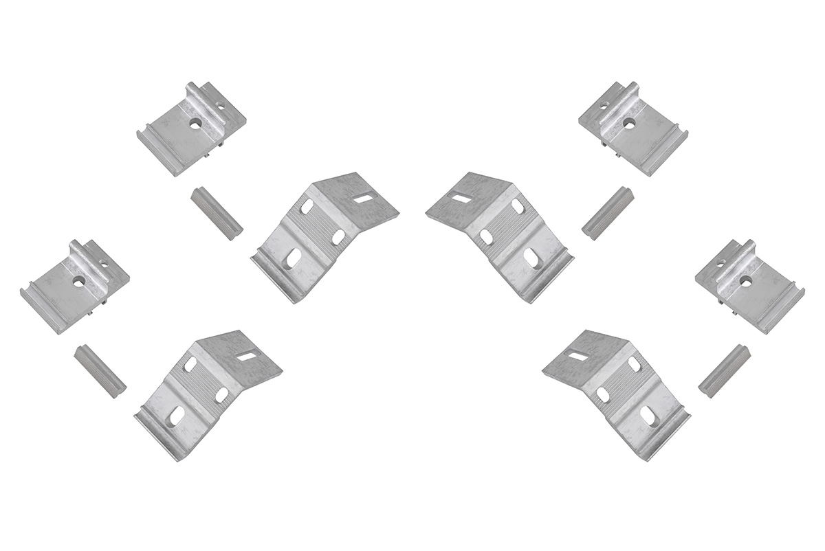 Крышка кузова РИФ для Changan Hunter Plus, роллета раздвижная 1650х1666 мм, алюминиевая, черная