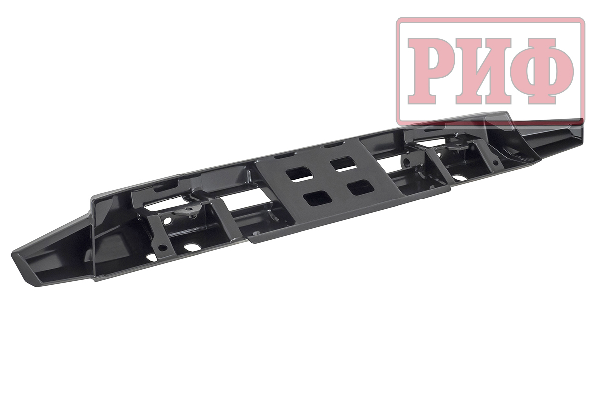 Бампер РИФ силовой передний/защита штатного бампера Mitsubishi Pajero Sport 2015-2020 с защитой радиатора