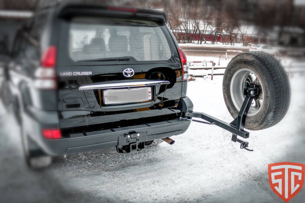 Калитка в штатный бампер Toyota Land Cruiser Prado 120