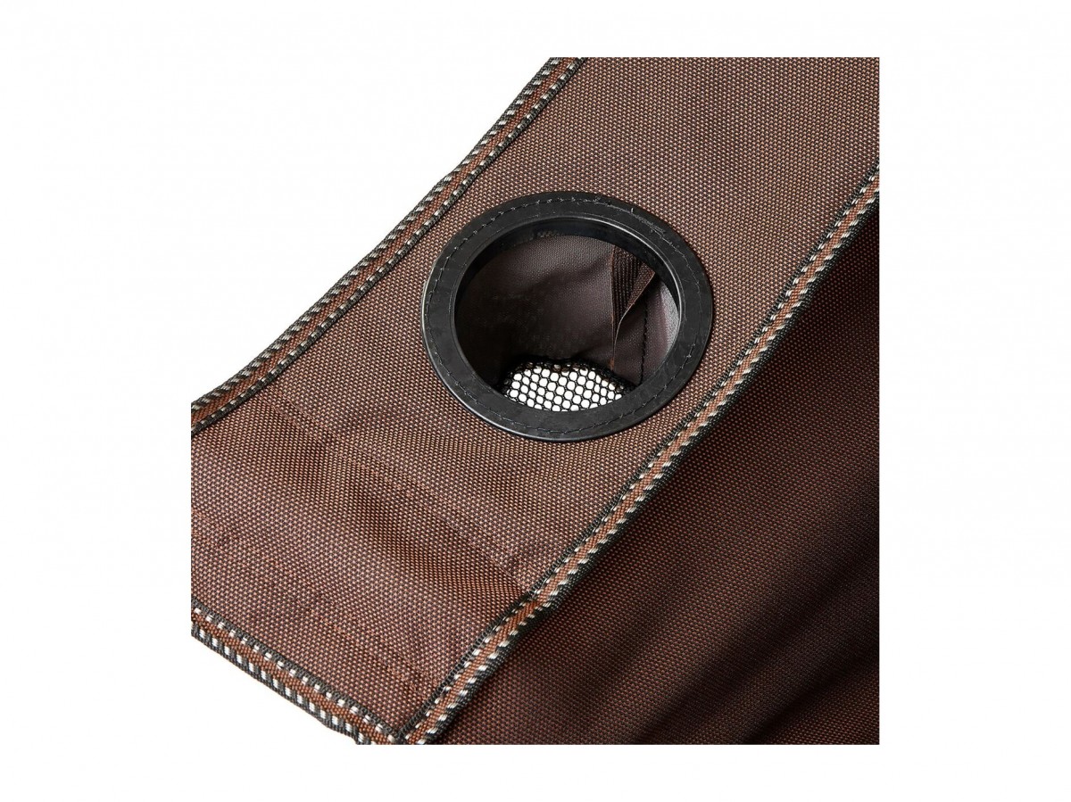 Кресло NISUS складное (коричневый) 120 кг.