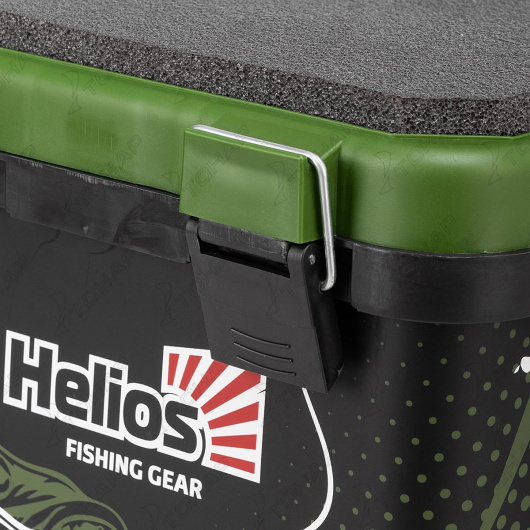 Ящик рыболовный зимний HELIOS ZANDER, 19 л, односекционный хаки
