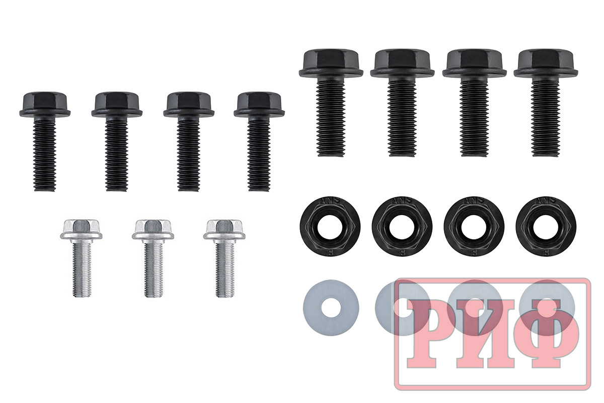 Фаркоп РИФ передний (переходник) для съёмной лебёдки с защитой радиатора на ГАЗ Соболь NN
