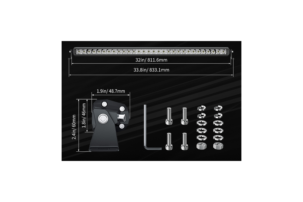 Светодиодная фара комбинированного света AURORA 762 мм 150W LED
