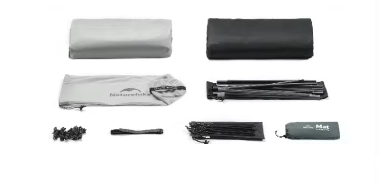 Палатка Naturehike Cloud Up UL Si 1-местная, алюминиевый каркас, серая