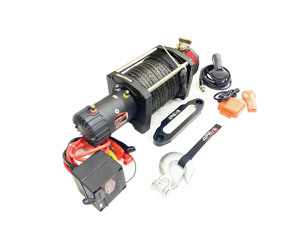 Лебедка автомобильная 4REVO SRX 22000 24V с синтетическим тросом