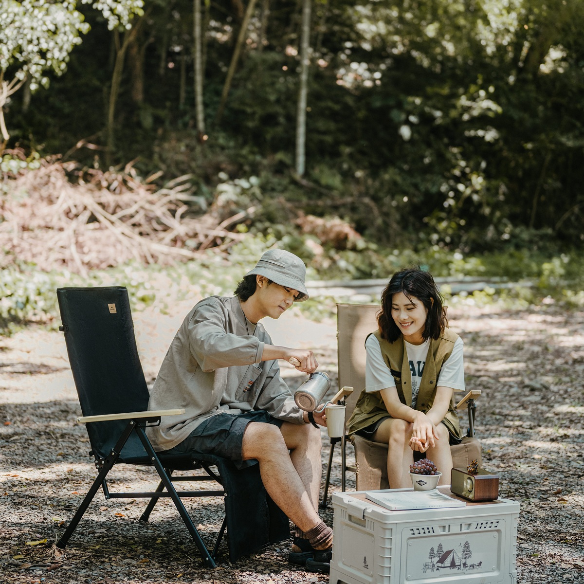 Кресло туристическое Naturehike Nightfall T08 складное, до 110 кг, черное