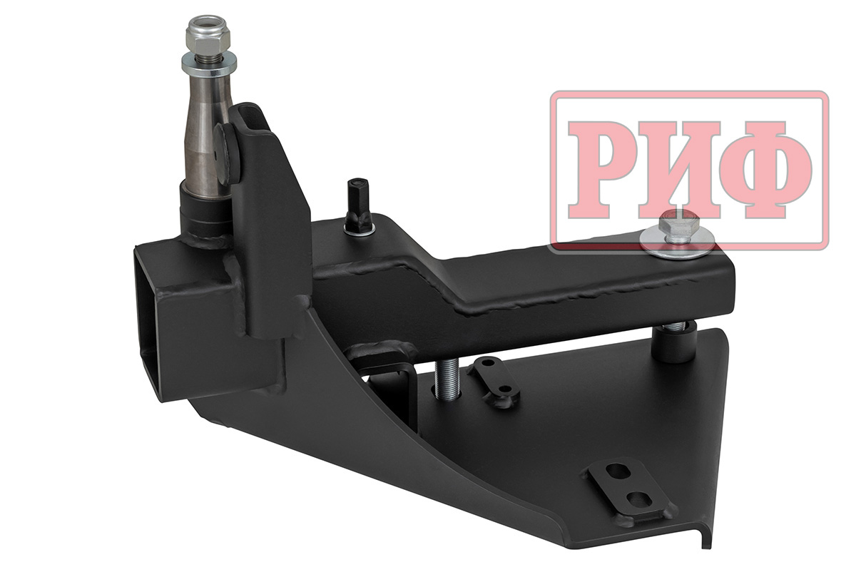 Калитка РИФ в штатный задний бампер Toyota Land Cruiser 200 (2008-2015), под штатное колесо, без фаркопа, с подсветкой номера