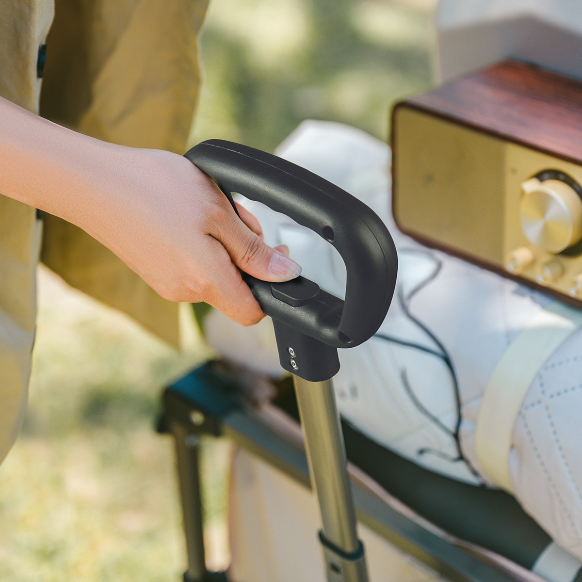 Тележка туристическая Naturehike Light 75х45,5х91 см, 70+50 л, коричневая