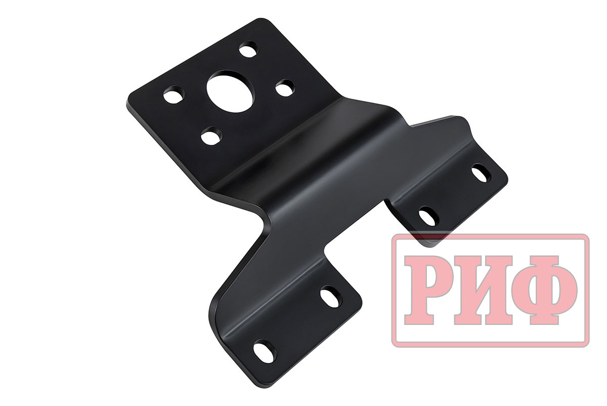 Бампер задний силовой/защита штатного бампера РИФ Nissan Patrol Y62 c квадратом под фаркоп