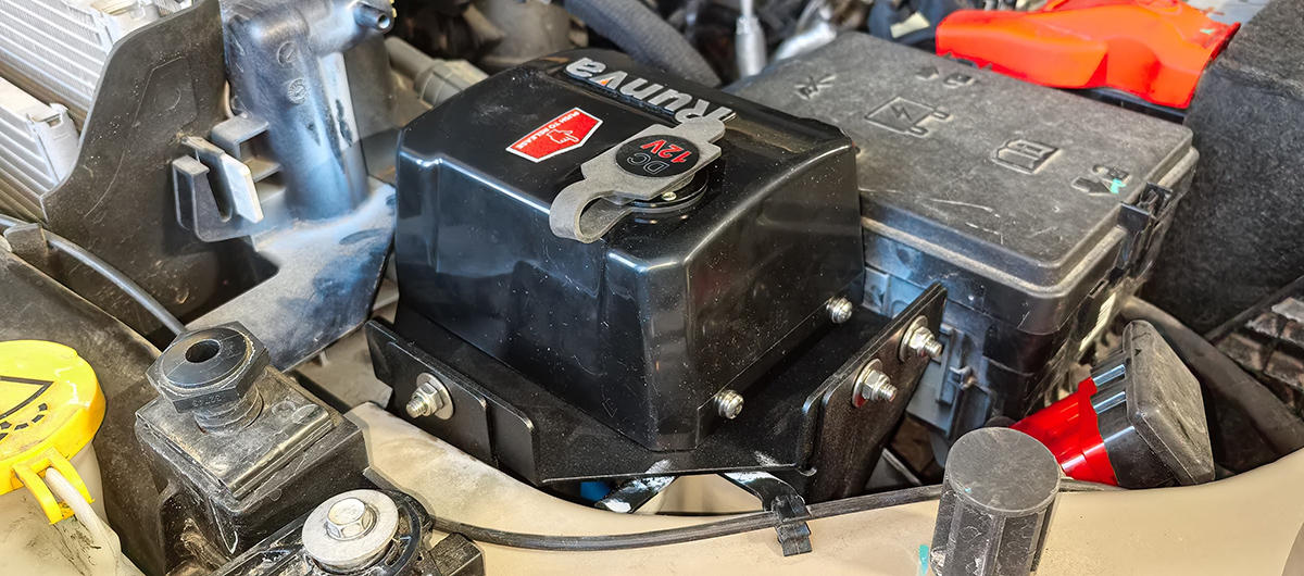 Площадка РИФ под лебёдку с защитой радиатора в штатный бампер RAM 1500 Rebel 2024+