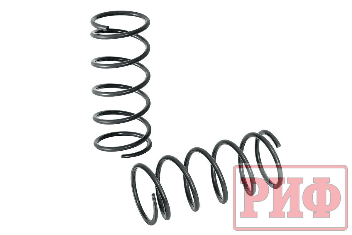 Комплект дополнительных пружин РИФ с кронштейнами для задней оси на УАЗ Патриот 2019+ (двухлистовая рессора)