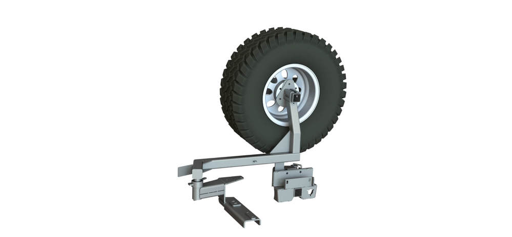 Калитка в штатный бампер Toyota Land Cruiser Prado 120