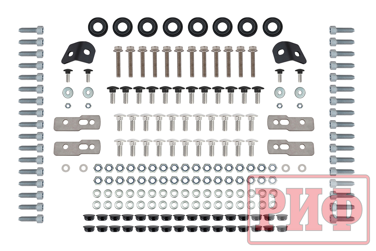 Багажник экспедиционный (платформа) алюминиевый РИФ 1150x2080 мм для Toyota Land Cruiser Prado 150 (с крепежом)