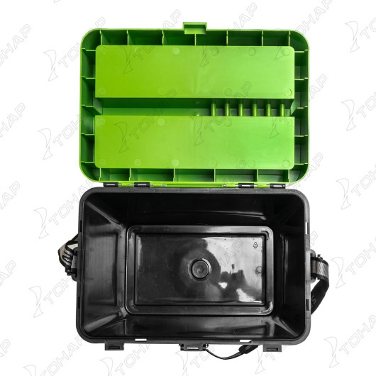 Ящик рыболовный зимний HELIOS SHARK, 19 л, салатовый