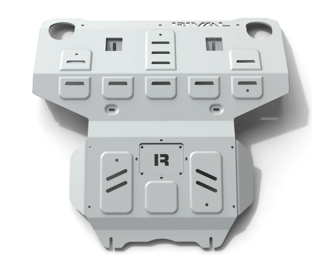 Защита картера (HILUX 2015-) AL 6 мм с лого для силового бампера RIVAL