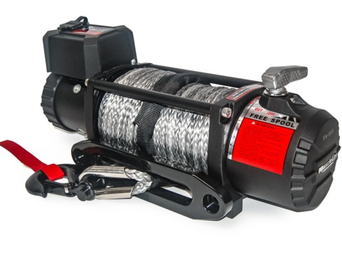 Лебедка электрическая T-Max EW12500 MuscleLift 12В с синтетическим тросом