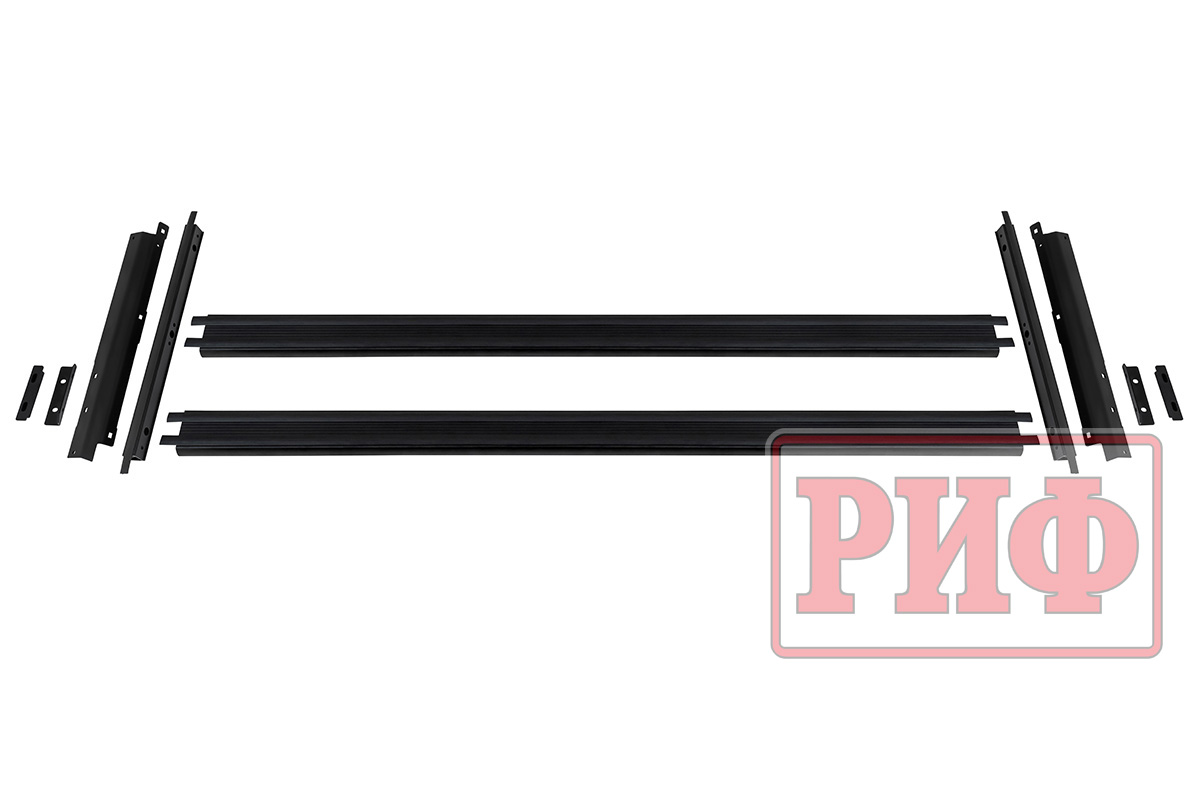 Багажник экспедиционный (платформа) алюминиевый РИФ 1600x2650 мм для ГАЗ Соболь NN Минивэн с вставкой RIF208-16572 (2 места)