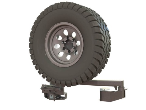 Калитка в штатный бампер Toyota Land Cruiser 200 (с квадратом по фаркоп)