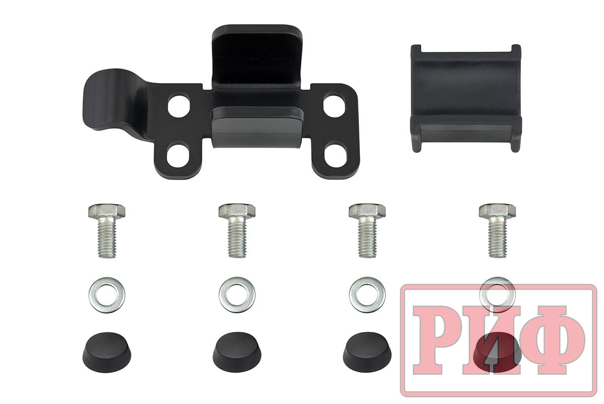 Бампер РИФ силовой задний УАЗ Буханка с фонарями, калиткой, возможностью установки фаркопа, стандарт