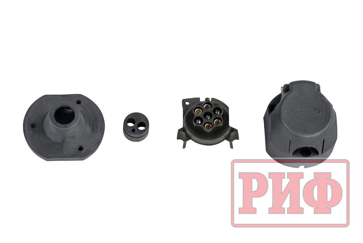 Бампер задний силовой/защита штатного бампера РИФ Nissan Patrol Y62 c квадратом под фаркоп