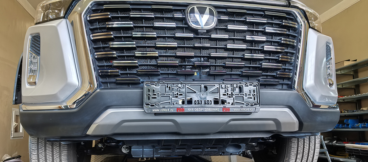 Площадка РИФ под лебёдку в штатный бампер Changan Hunter Plus