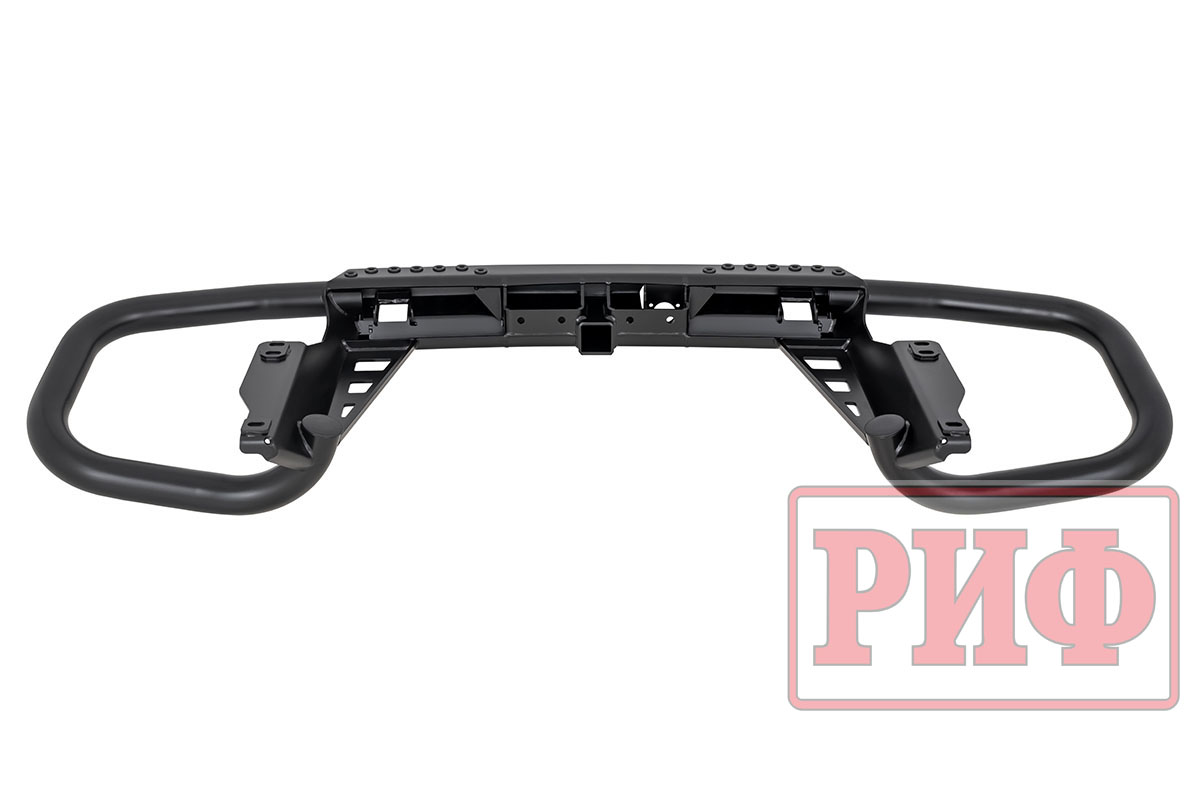 Бампер РИФ задний Toyota Land Cruiser Prado 150 c квадратом под фаркоп