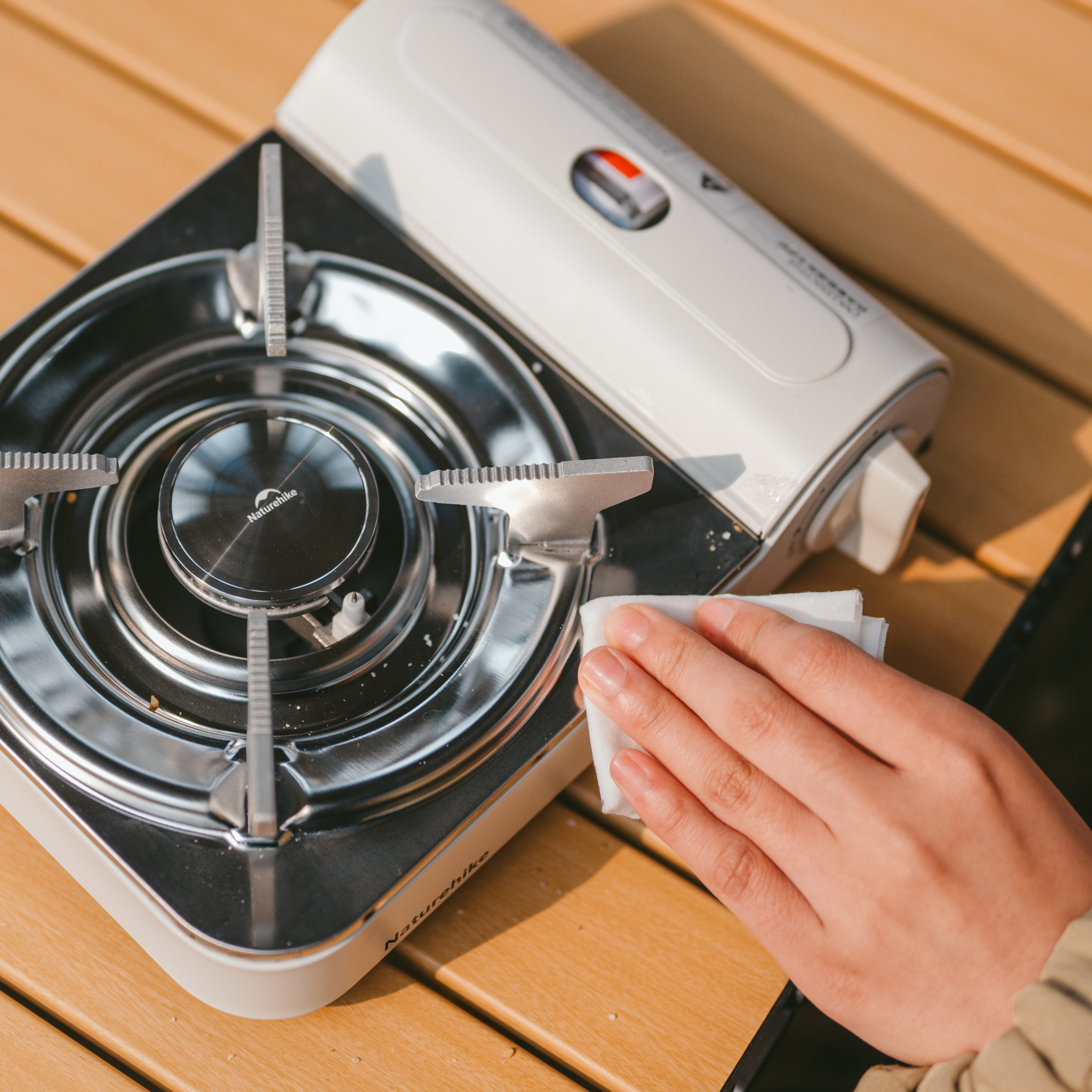 Плита газовая Naturehike 2,2 кВт, темно-белая