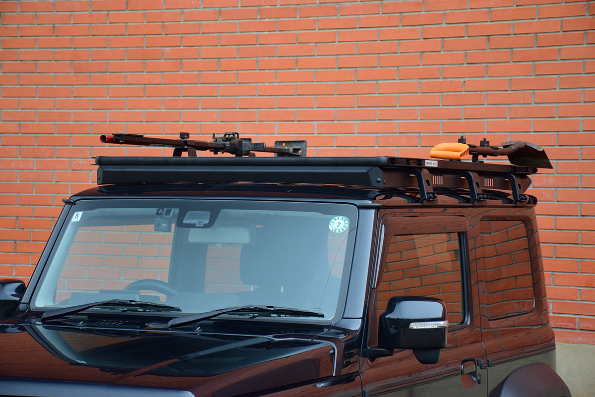 Багажник экспедиционный (платформа) алюминиевый РИФ 1250х1690 мм для Suzuki Jimny 2018+ (с крепежом)