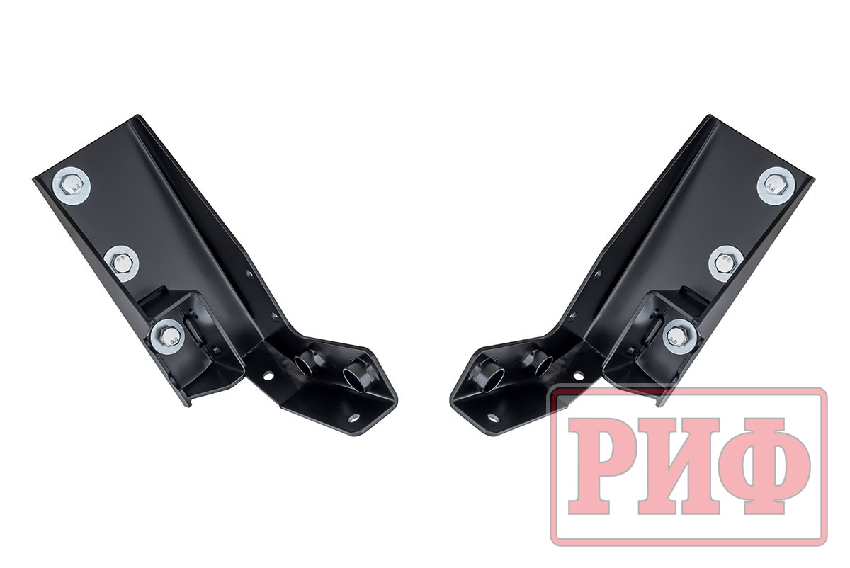 Бампер РИФ передний для Toyota Land Cruiser 76/78/79 2007+ под расширители с доп. фарами и кенгурином