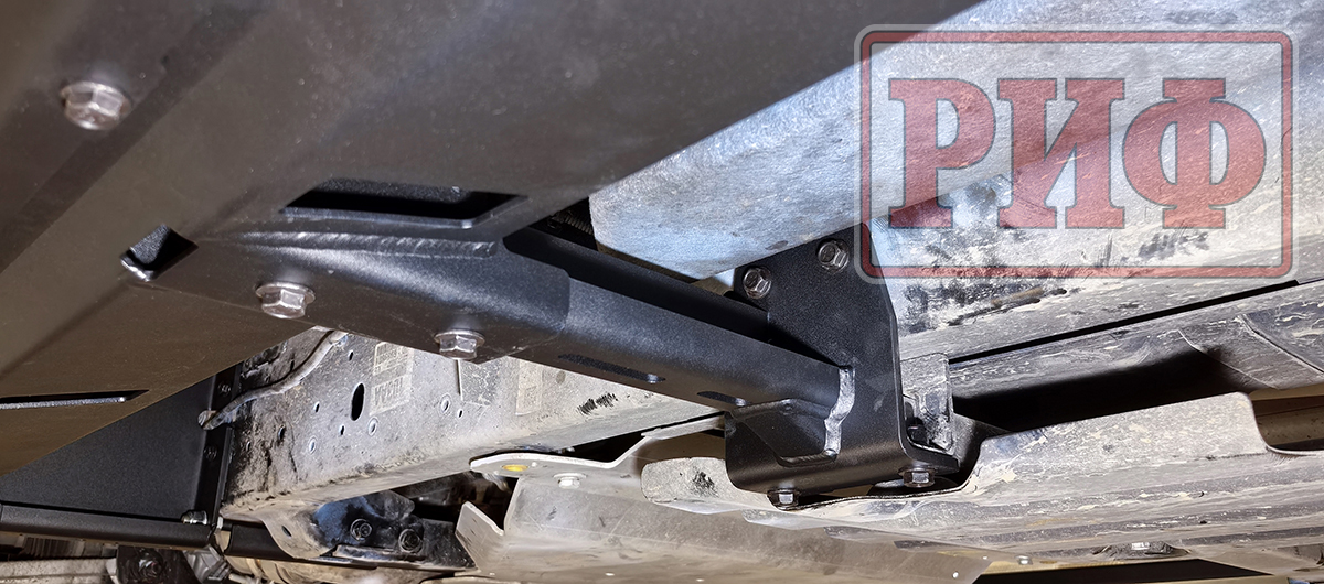 Пороги РИФ силовые алюминиевые для RAM (Dodge) 1500 Rebel 2019+