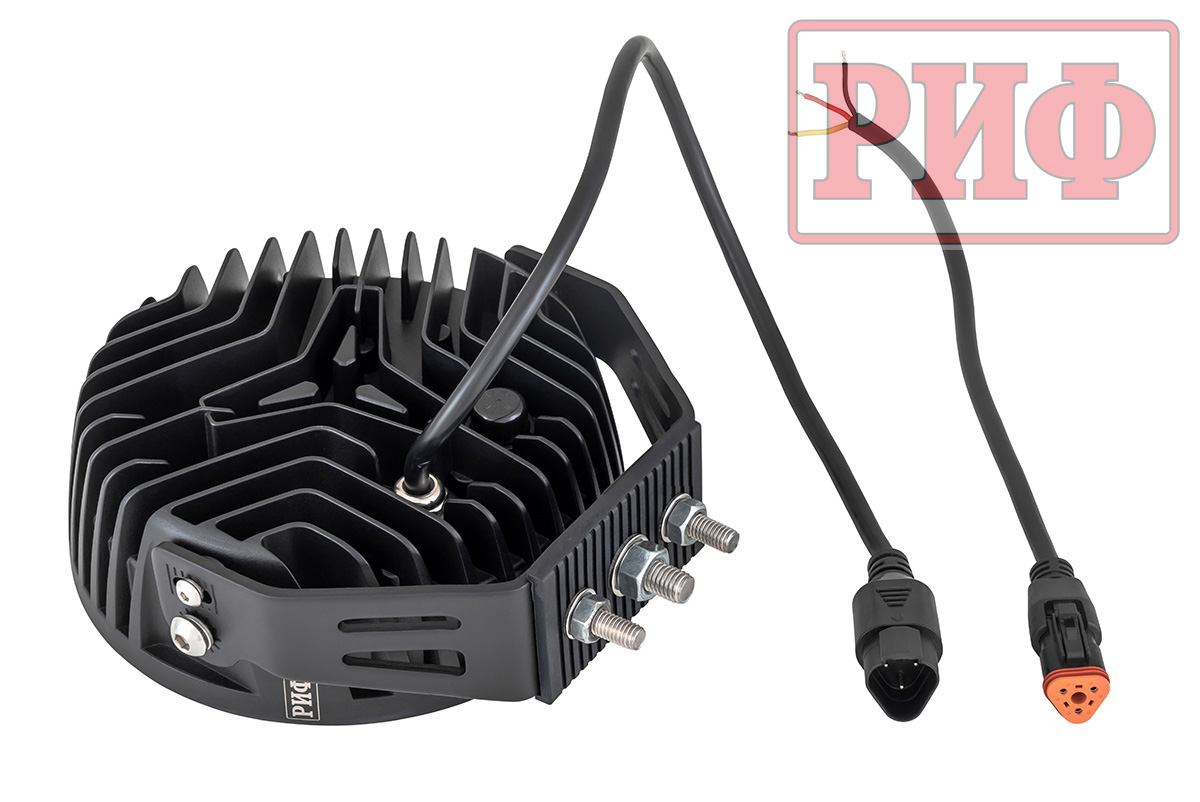 Светодиодная фара комбинированного света РИФ 140 мм 60W LED