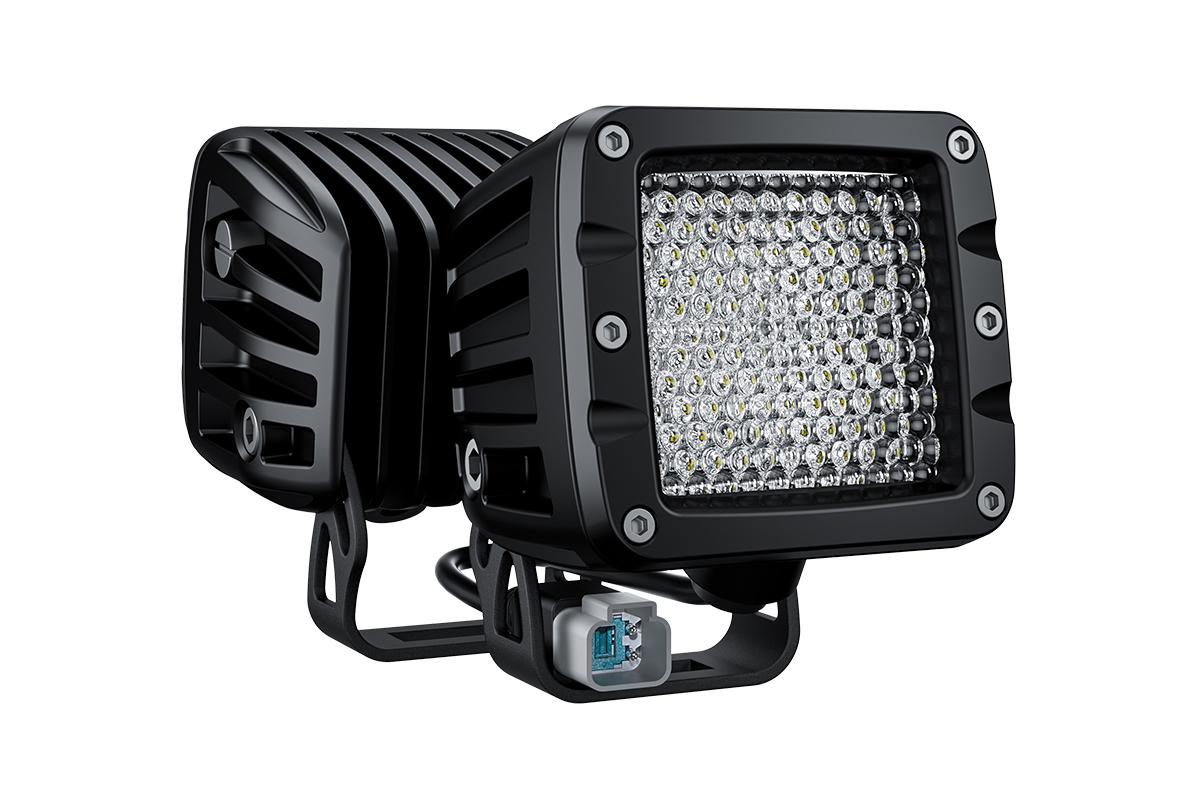 Светодиодная фара рабочего света AURORA 76x76 мм 40W