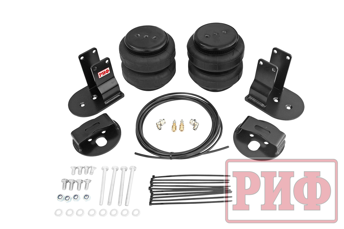 Пневмоподвеска РИФ для Nissan Navara D40 на задний мост для стандартной подвески