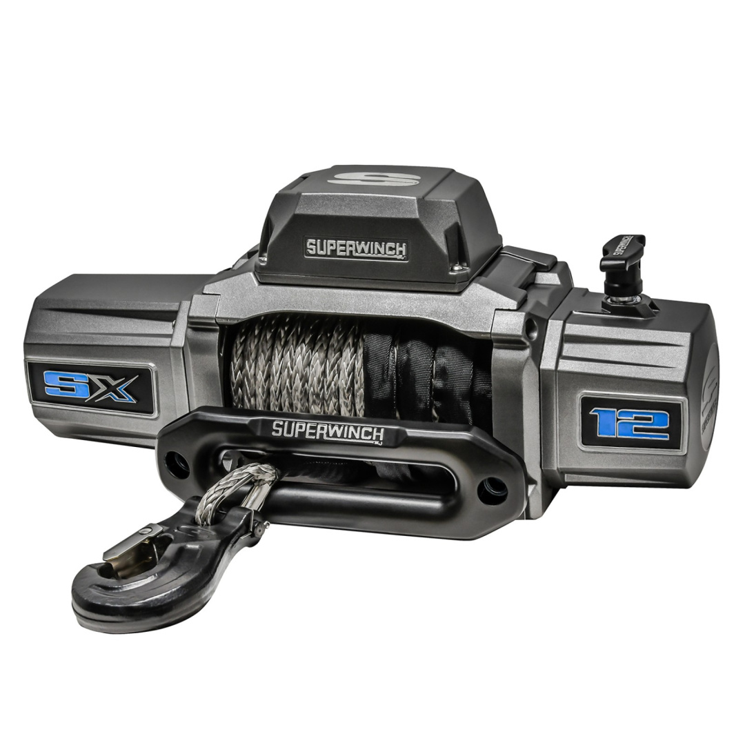лебедка SUPERWINCH SX12SR (синтетический трос + радиопульт)