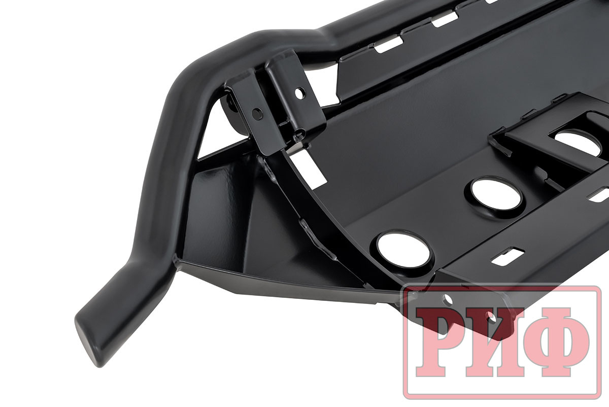 Бампер РИФ силовой передний/защита штатного бампера Lada Niva Travel с защитой радиатора