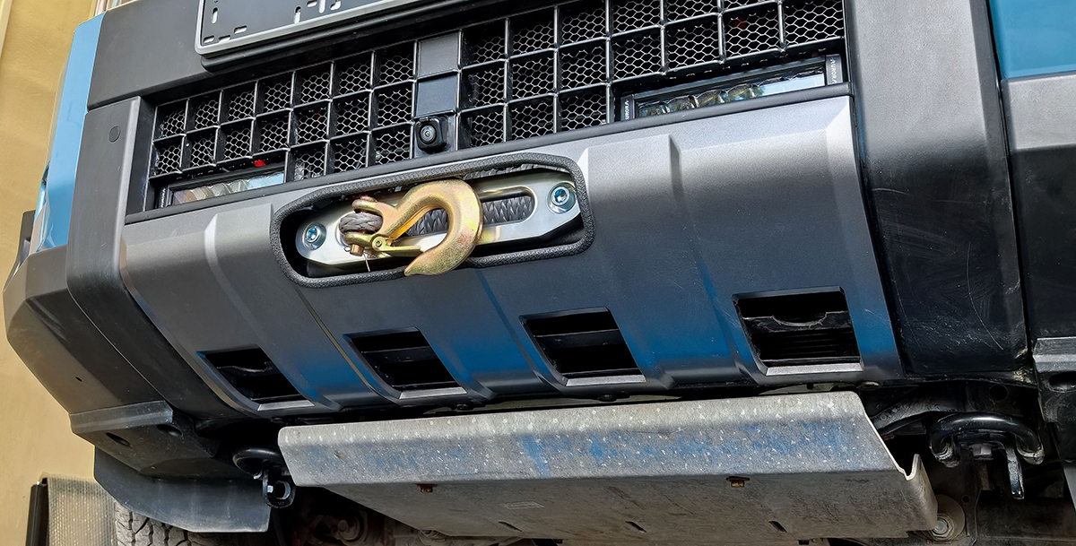 Площадка РИФ под лебёдку в штатный бампер Toyota Land Cruiser Prado 250
