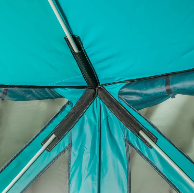 Шатер "СЛЕДОПЫТ" быстросборный, 5 стен, h-2,30 м, 3,4х3,25 м, S по полу 7,6 кв.м, цв. WATERFALL