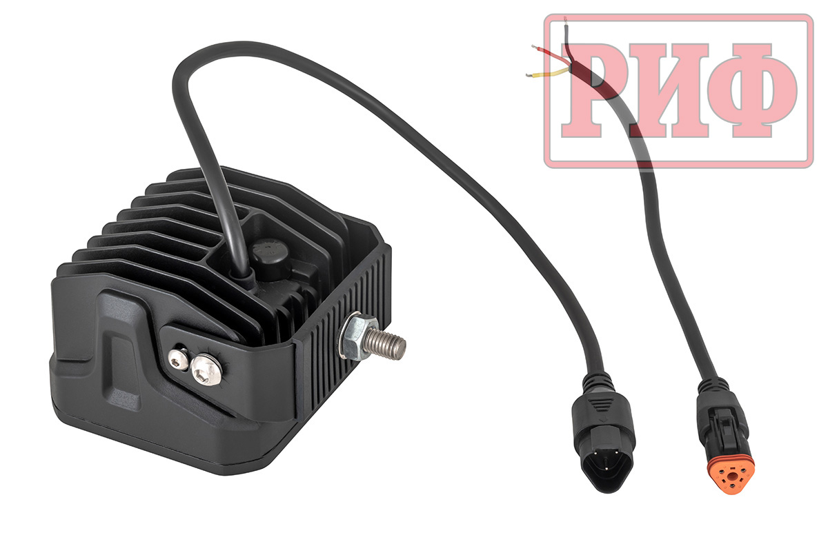 Светодиодная фара водительского света РИФ 107x102x86 мм 60W LED