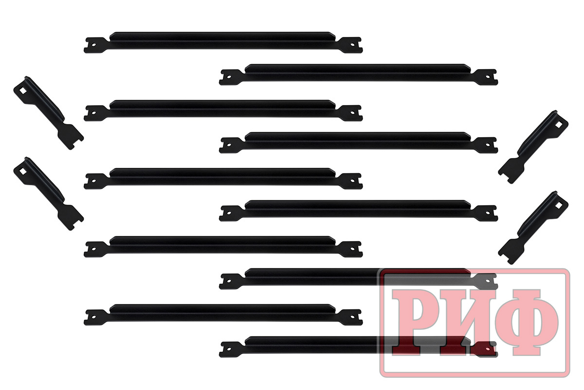 Пороги РИФ силовые алюминиевые для RAM (Dodge) 1500 Rebel 2019+