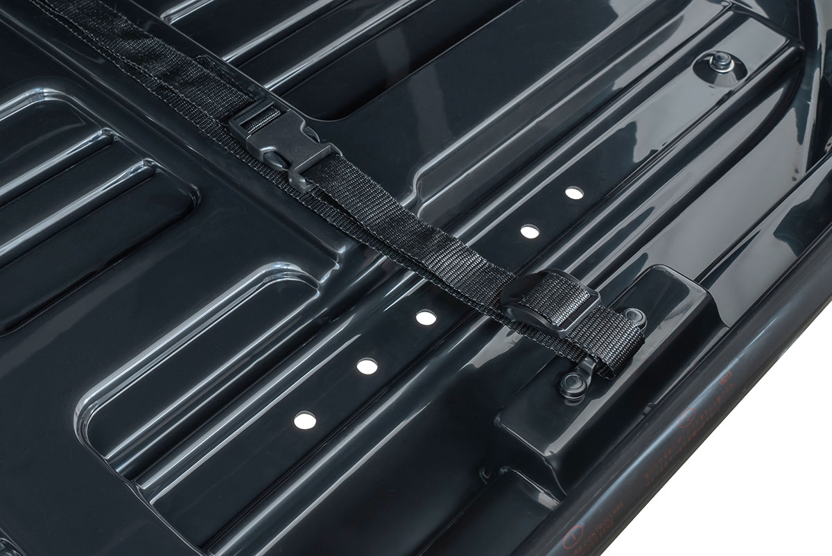 Бокс автомобильный на крышу Pentair CARAVAN 600L черный глянец, двусторонний