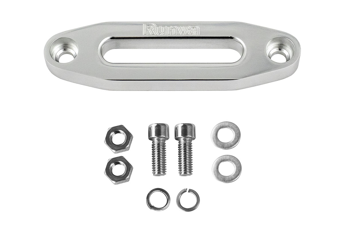 Клюз для лебедки алюминий ATV под синтетический трос (122 мм между отв.)