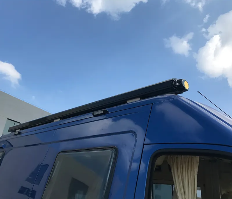 Маркиза автомобильная РИФ 3,5х2,5 м кассетная с электроприводом, корпус черный