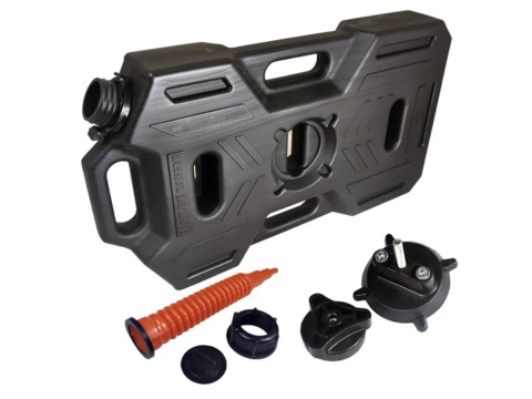 Канистра ART-RIDER 10 л. (ЧЁРНАЯ) Набор с носиком и креплением