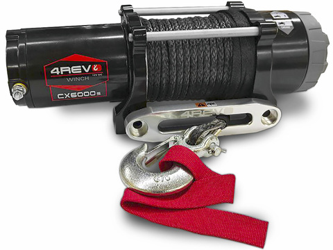 Лебедка электрическая 4REVO CX-6000S (синтетический трос)