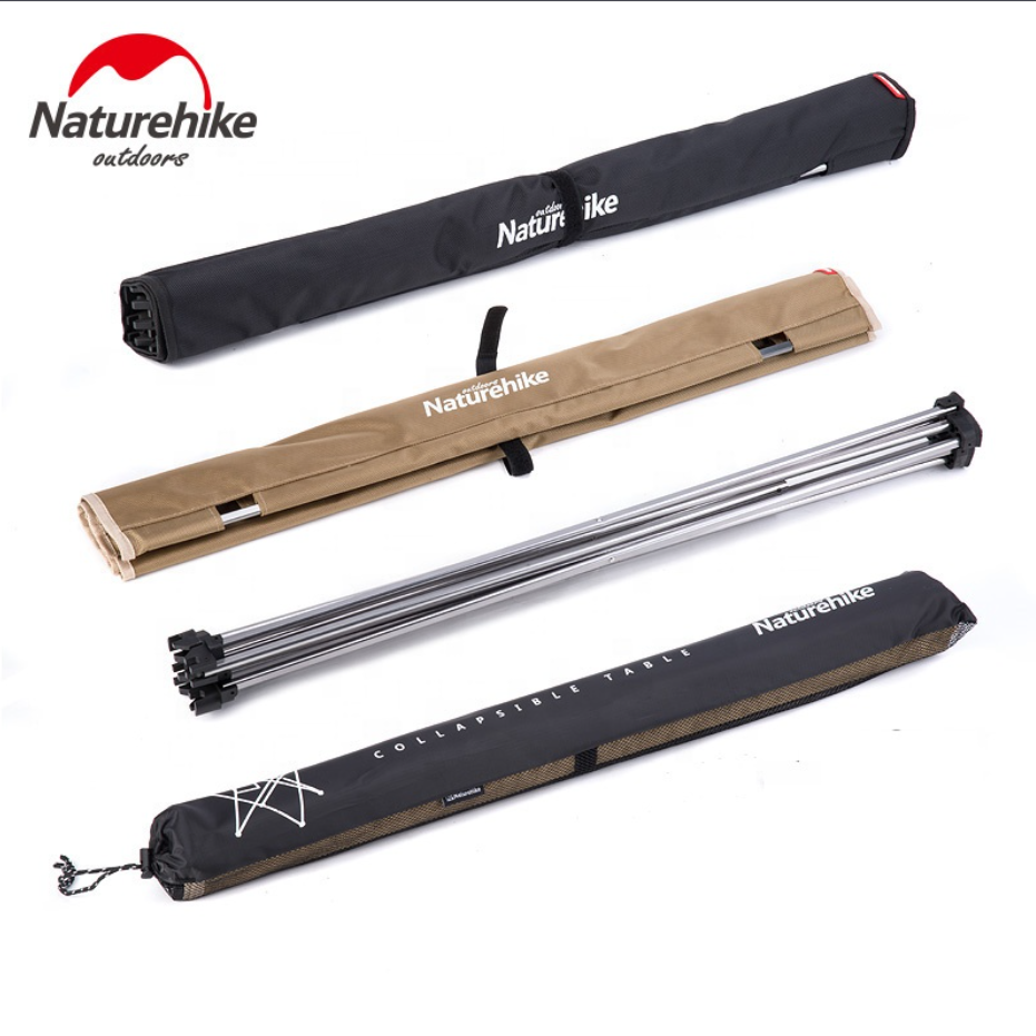 Стол туристический Naturehike алюминиевый, 75х50х52 см, складной, бежевый