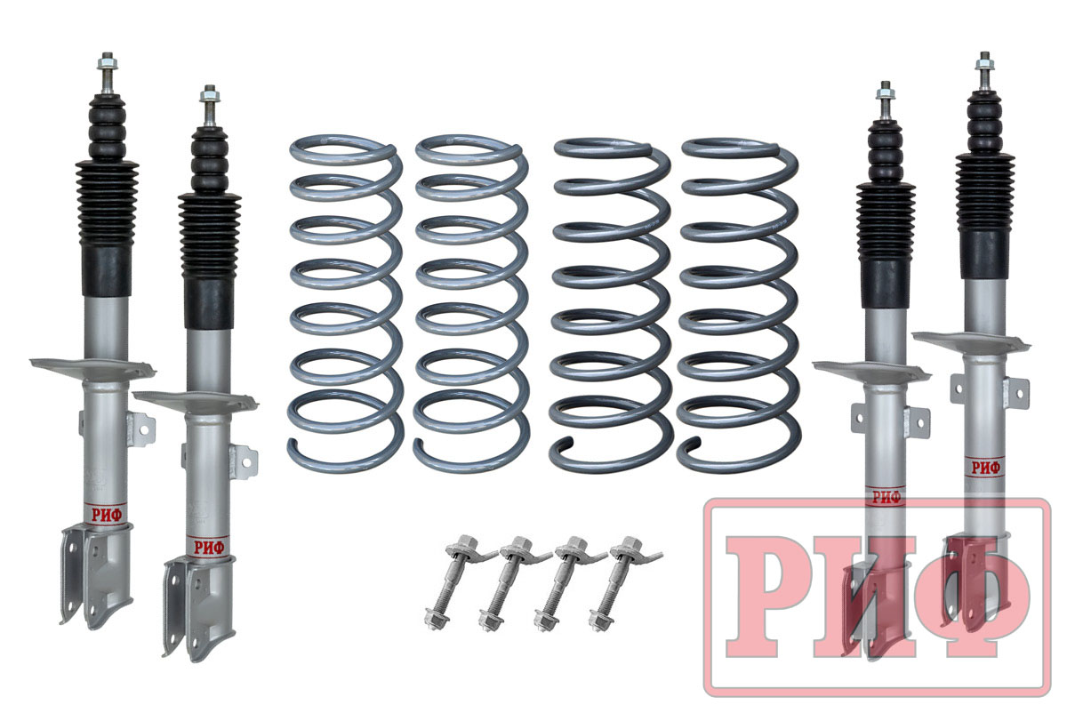 Лифт-комплект РИФ для Renault Duster (2010-2022), Nissan Terrano III 2004+ 4х4 лифт 20 мм