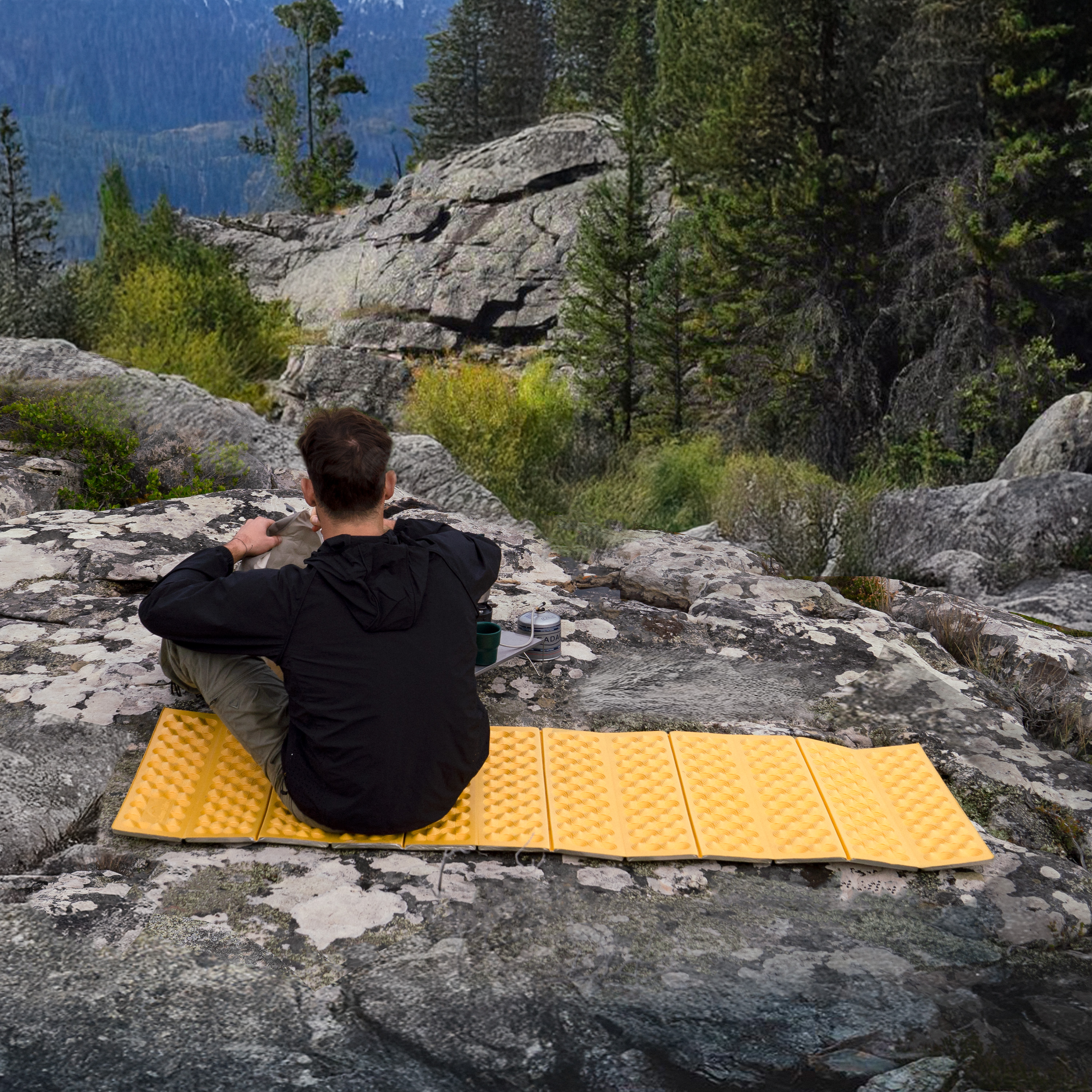 Коврик туристический Naturehike 185х65х2,5 см. IXPE, желтый