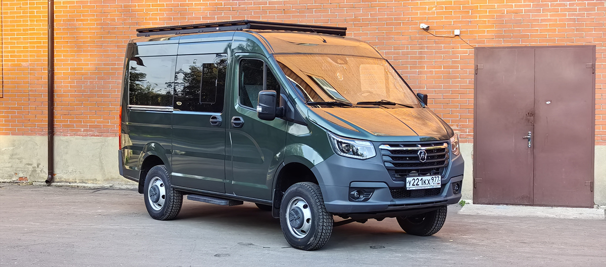 Багажник экспедиционный (платформа) алюминиевый РИФ 1600x2650 мм для ГАЗ Соболь NN Минивэн с вставкой RIF208-16572 (2 места)