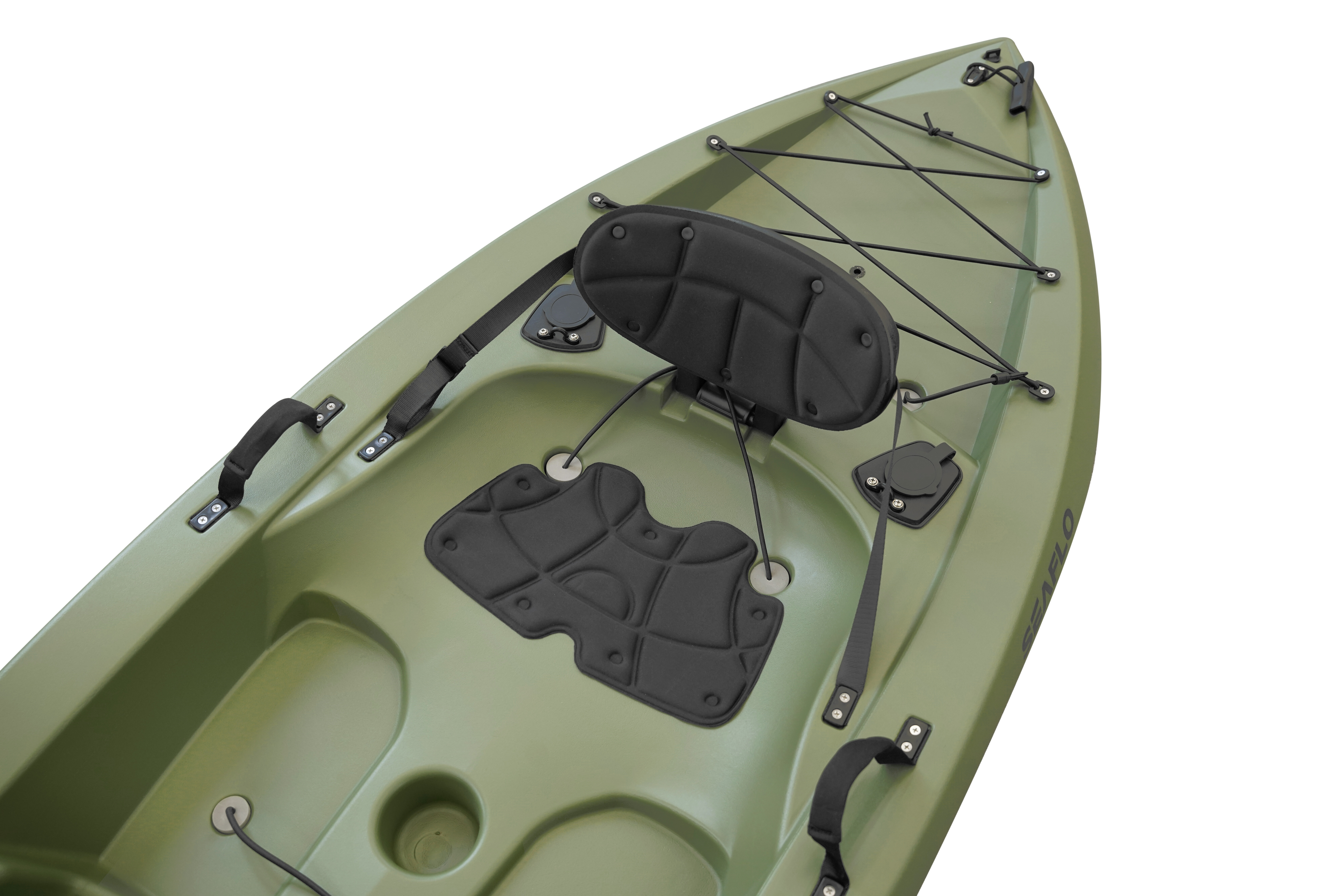 Каяк SEAFLO  Big Pike рыболовный 8 (244 см), оливково-зеленый